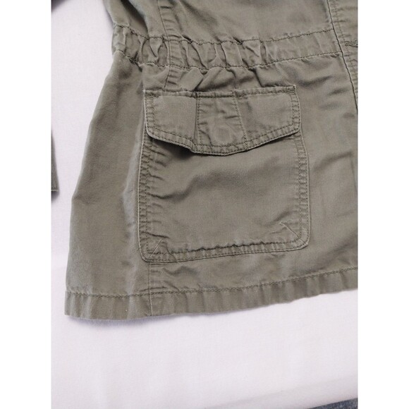 Talbots Jacket Womens Large Olive Green Pockets Utility Everyday Norm Casual - Picture 5 of 16
